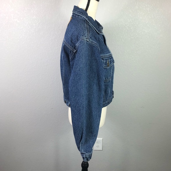 Vintage Lawman Cropped Denim Jacket - Picture 6 of 12